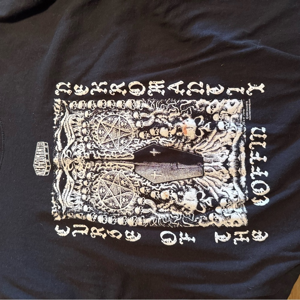 Hanes Black Graphic Long Sleeve Tee